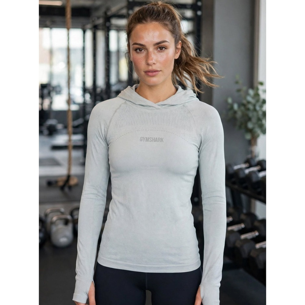 Gymshark Dry Hoodie Womens S Performance Pullover Shirt Athletic Gym Cinched